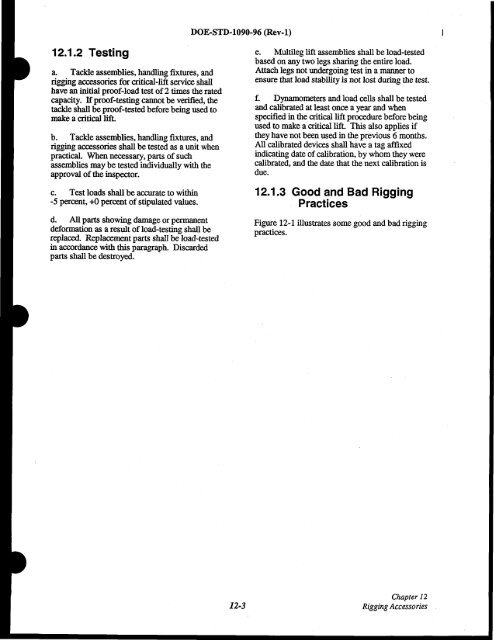 DOE-STD-1090-96, DOE Standard Hoisting and Rigging Manual ...