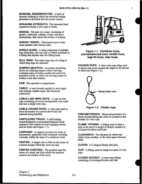 DOE-STD-1090-96, DOE Standard Hoisting and Rigging Manual ...