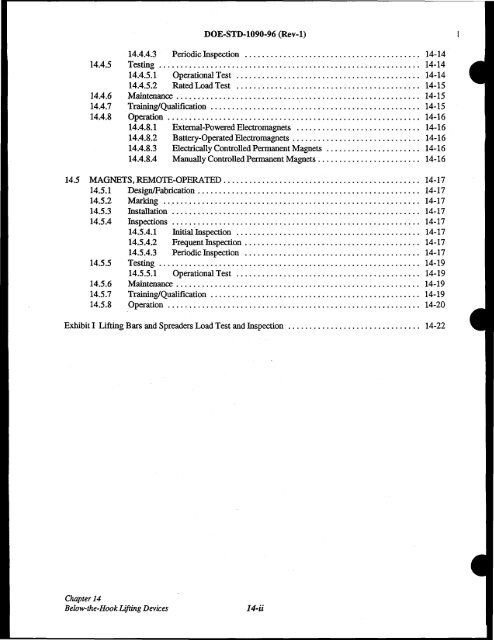 DOE-STD-1090-96, DOE Standard Hoisting and Rigging Manual ...