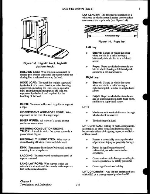 DOE-STD-1090-96, DOE Standard Hoisting and Rigging Manual ...