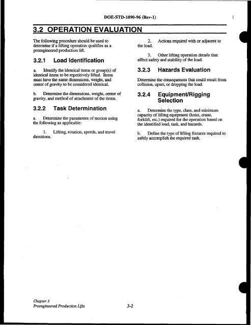 DOE-STD-1090-96, DOE Standard Hoisting and Rigging Manual ...