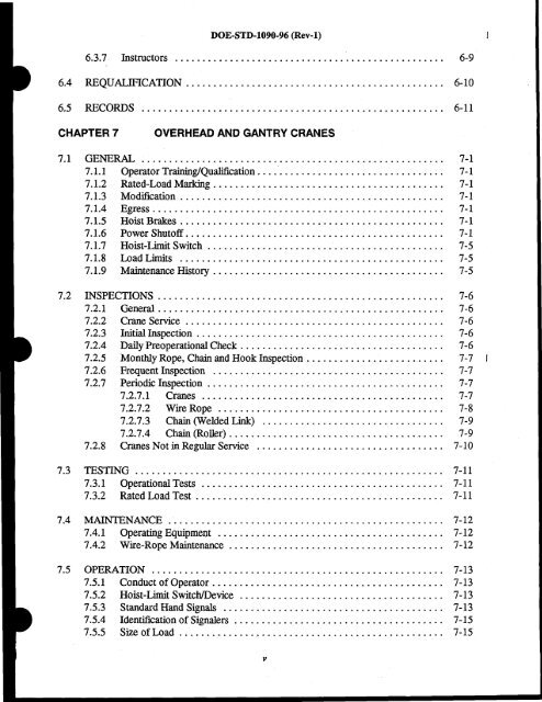 DOE-STD-1090-96, DOE Standard Hoisting and Rigging Manual ...