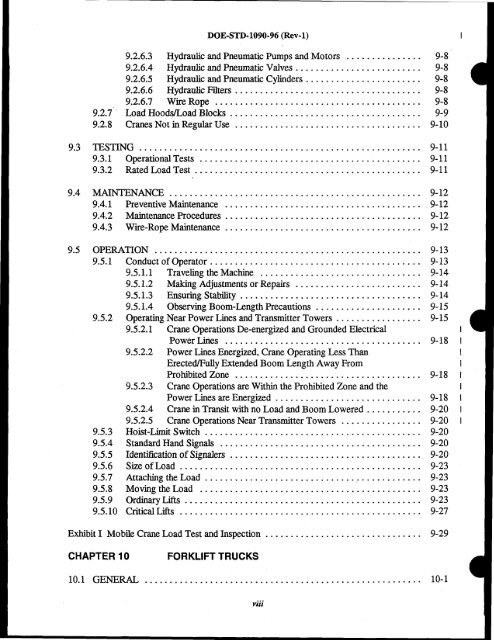 DOE-STD-1090-96, DOE Standard Hoisting and Rigging Manual ...