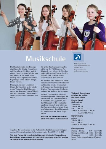 2013-2014 Musikschule - Bildungszentrum Wolfenbüttel