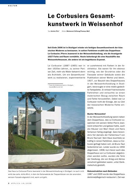 applica 19/08 - Bau-Satz | Architektur-Journalismus