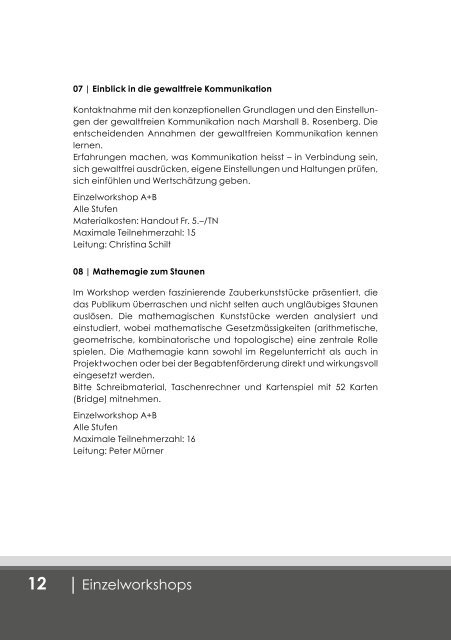 Tagungsprogramm als PDF öffnen - Lehrerinnen und Lehrer Bern ...