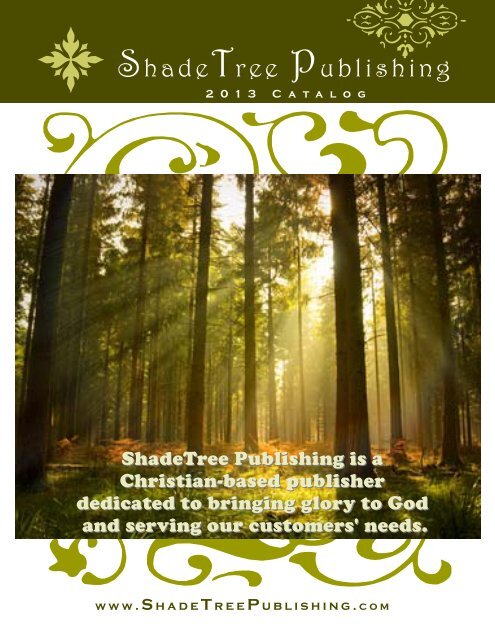 our catalog - ShadeTree Publishing