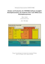 Analyse und Evaluation der RAMSES Software bezüglich ...