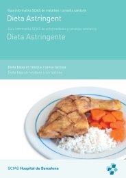 Dieta Astringente Dieta Astringent - Hospital de Barcelona