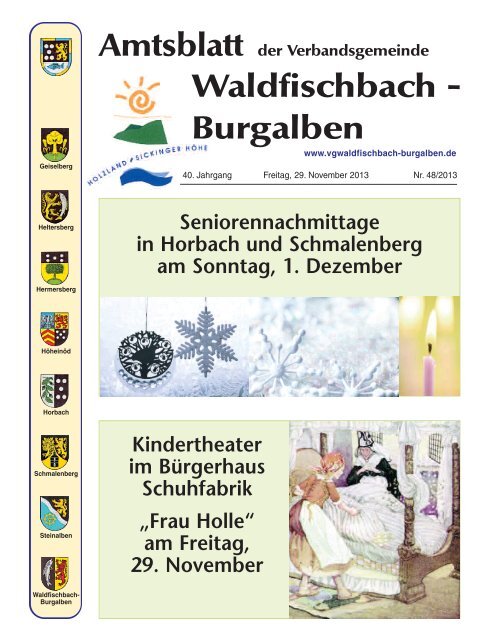Waldfischbach Burgalben Verbandsgemeinde Waldfischbach