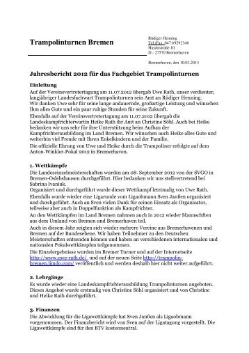 BTV_Jahresbericht_Trampolinturnen 1 - Bremer Turnverband