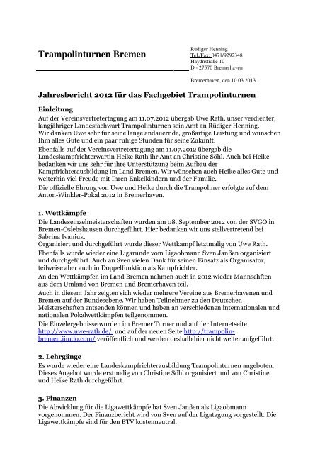 BTV_Jahresbericht_Trampolinturnen 1 - Bremer Turnverband