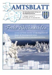 Amtsblatt vom 19. Dezember 2013 - Verbandsgemeinde Vorharz