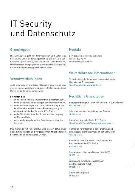 Compliance Guide Deutsch - IT Services of ETH Zurich - ETH Zürich