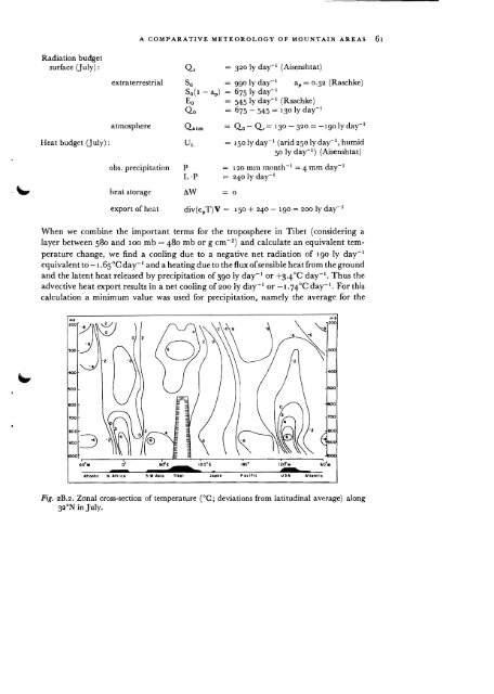 Contribution to a comparative meteorology of n10untain areas