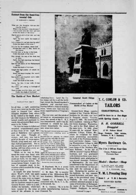 The Cadet. VMI Newspaper. May 17, 1909 - New Page 1 - Virginia ...