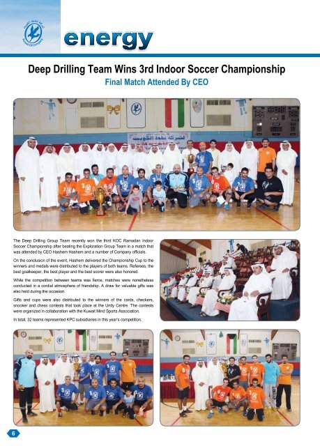 Sports Visit Celebration - Kuwait Oil Company