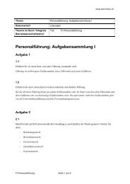 Aufgabensammlung I - BWL-Online