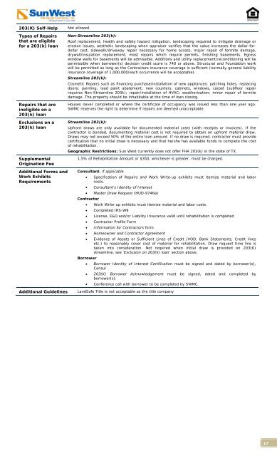 Product Overlay Matrix - SWMC.com - Sun West Mortgage Company ...