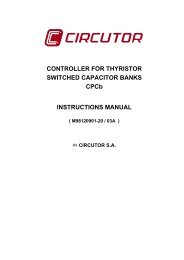 CONTROLLER FOR THYRISTOR SWITCHED ... - Circutor