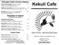 Kekuli Cafe Menu - MainMenus.com