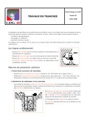 TRAVAUX EN TRANCHEE - CDG Gard