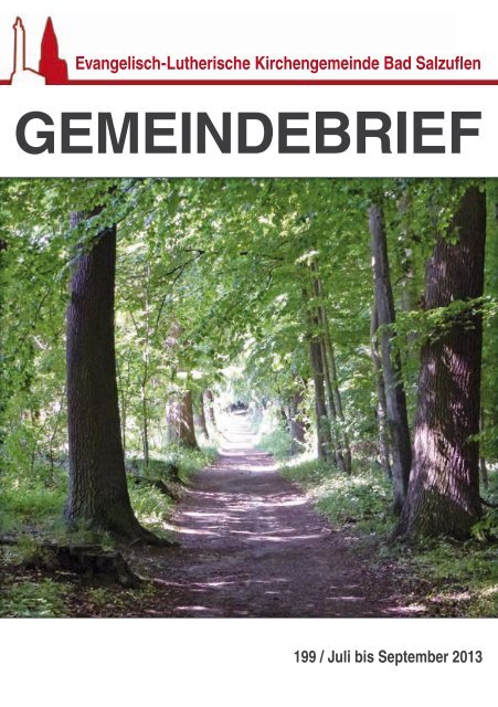 GEMEINDEBRIEF - Evangelisch-Lutherische Kirchengemeinde Bad ...