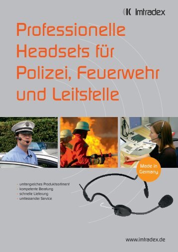 Katalog Polizei & Feuerwehr ES A - Imtradex