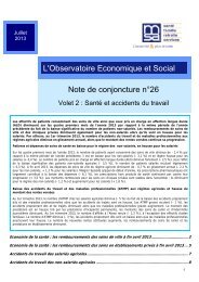 Note de conjoncture 26 - santé et accidents du travail - volet 2 ... - MSA