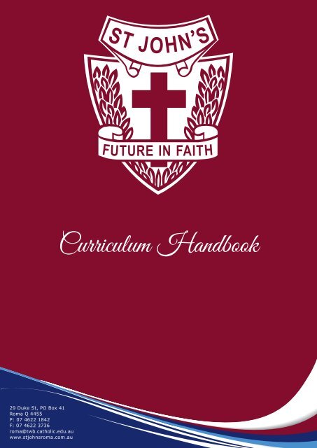 Curriculum Handbook - St John's Catholic School