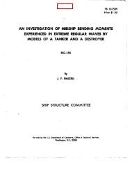 an investigation of midship bending moments - Ship Structure ...