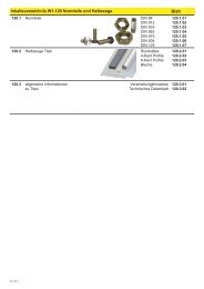 Inhaltsverzeichnis W1-120 Normteile und Halbzeuge Blatt