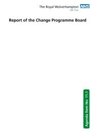 Report of the Change Programme Board - The Royal ...
