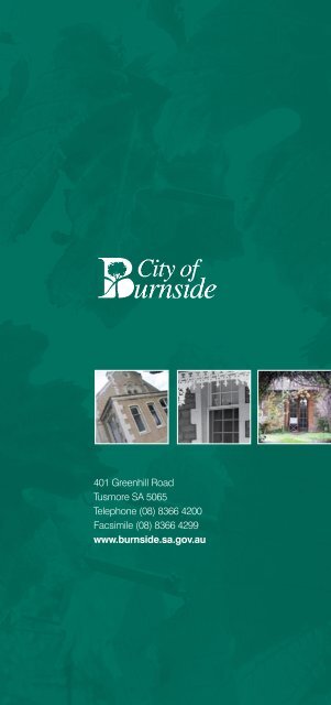 Historic Self-Guided Walk Glen Osmond - City of Burnside