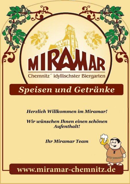 Speisen und Getränke - Miramar Chemnitz