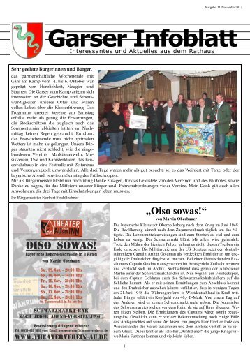 Garser Infoblatt 11-2013 - Gars a. Inn