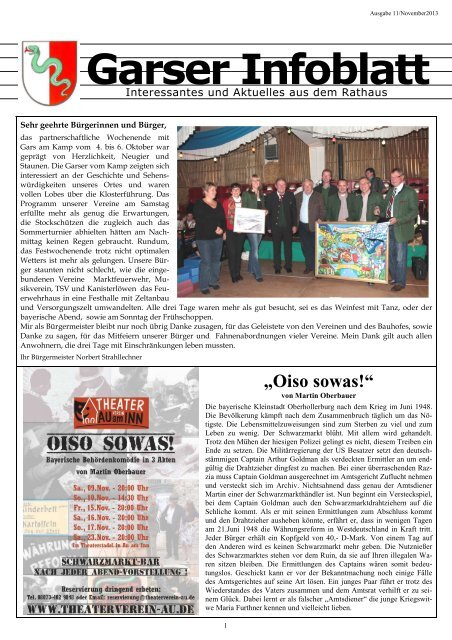 Garser Infoblatt 11-2013 - Gars a. Inn