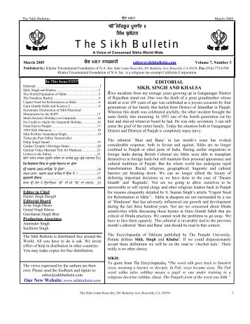 The Sikh Bulletin