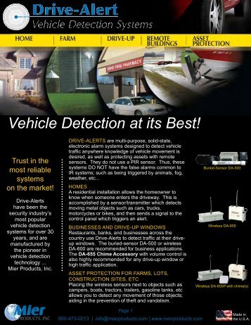 2012 Drive-Alert eBrochure.pdf - Mier Products, Inc.