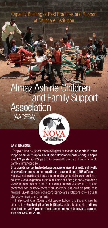 Almaz Ashine Children and Family Support Association - NOVA