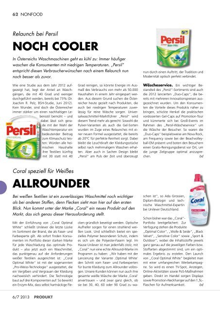 in der aktuellen Ausgabe blättern - Produkt.at