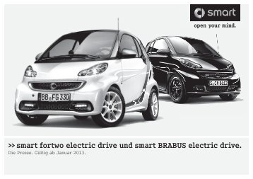 Preisliste smart electric drive - smart center Berlin