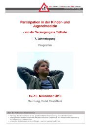 Partizipation in der Kinder- und Jugendmedizin