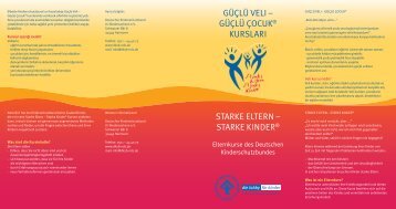 güçlü çocuk® kursları starke eltern - Deutscher Kinderschutzbund ...