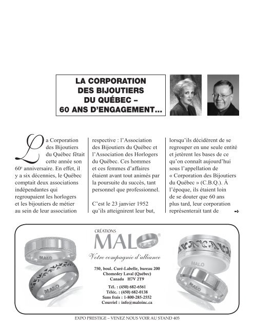Bijouterie JAN12.pdf - Corporation des Bijoutiers du Québec