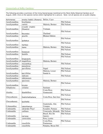 Gesneriads at Selby Gardens.pdf - Marie Selby Botanical Gardens