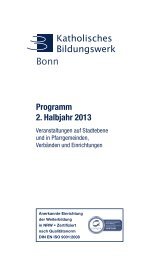 aktuelles Programm zum Download - Bildung vor Ort - Katholische ...