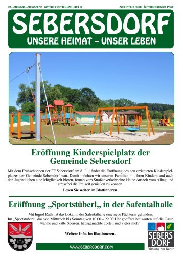 Sportstüberl„ in der Safentalhalle - Gemeinde und ...