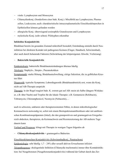 1 1. Ophthalmologische Untersuchung S. 1 - ÖH Med Wien Social