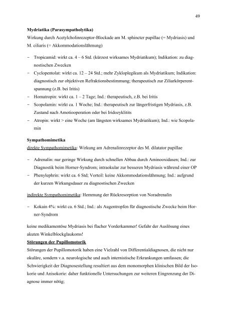 1 1. Ophthalmologische Untersuchung S. 1 - ÖH Med Wien Social